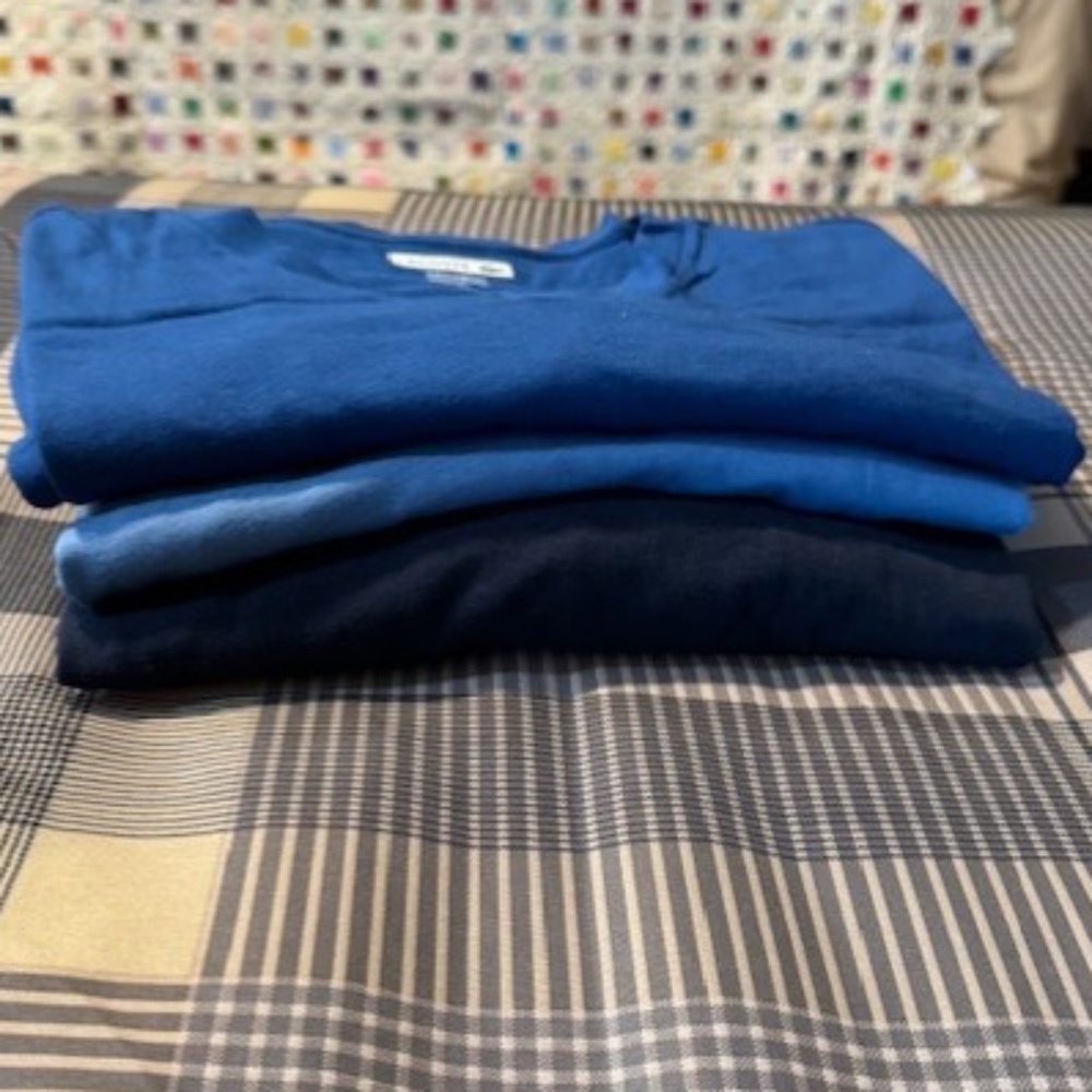 LACOSTE T-shirt 3 pack NWOT Blue undershirts Large - Picture 7 of 15